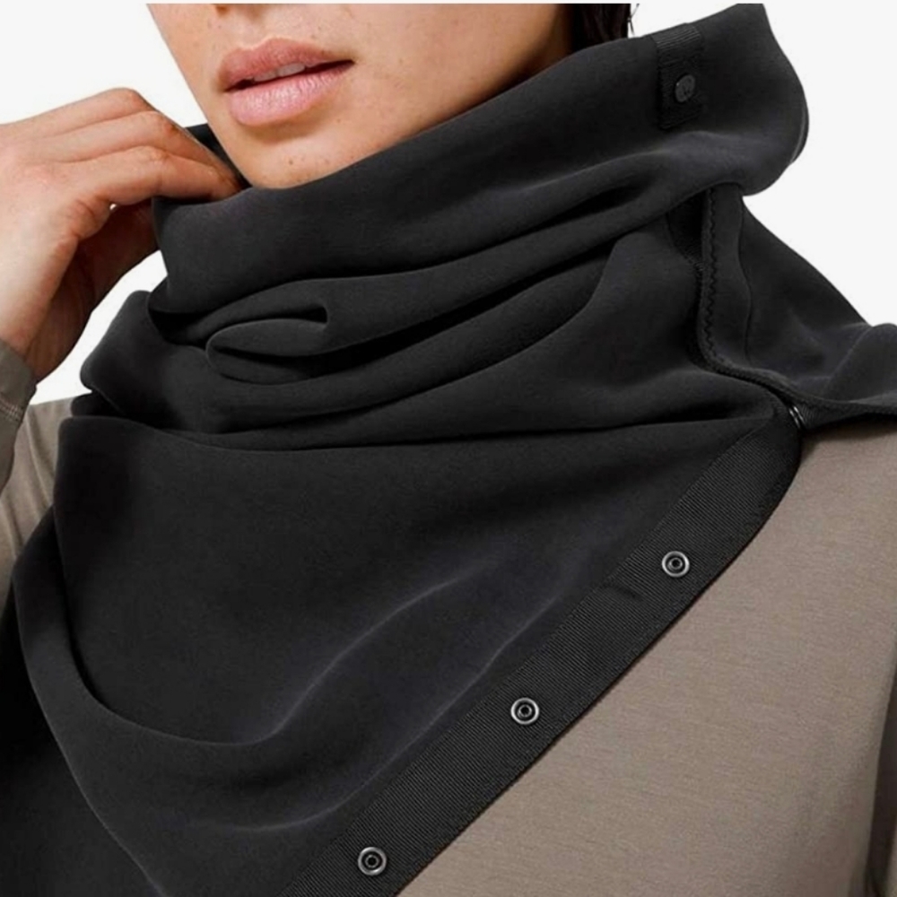 Lululemon Vinyasa Modal scarf wrap black. BNWOT